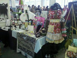 My half of the booth at the Last Minute Market!